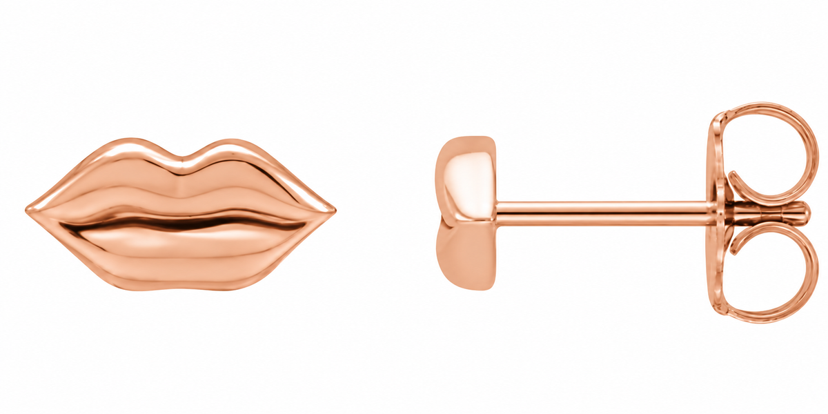 14K Gold Lip Earring