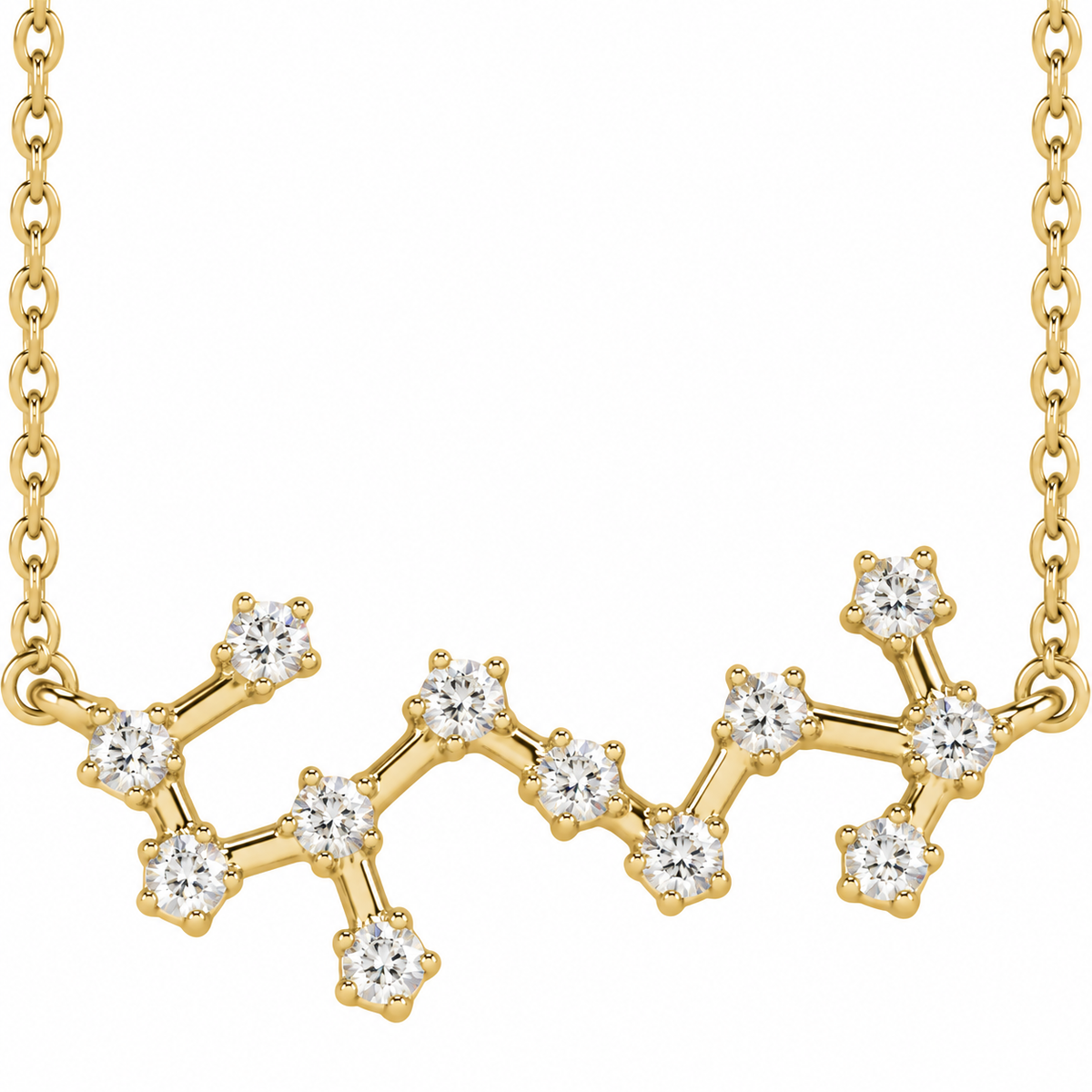14K Diamond Constellation Necklace