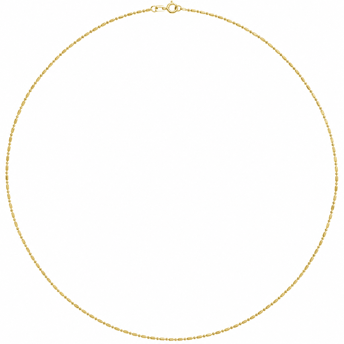 14K Diamond Cut Bead  Chain Bracelet