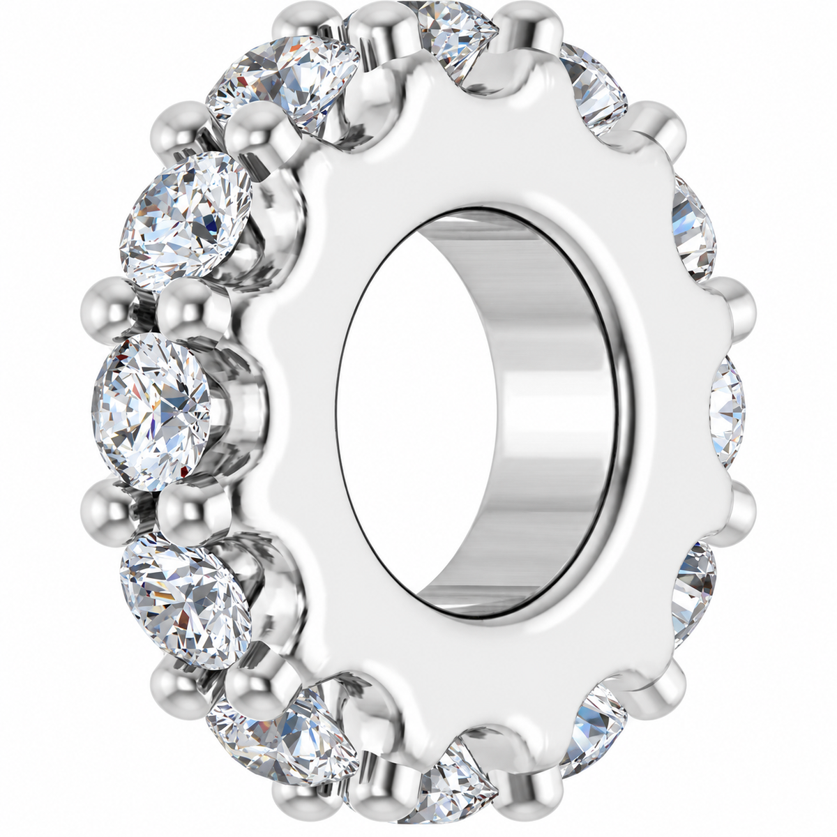 14K Stackable Birthstone Spacer Charm