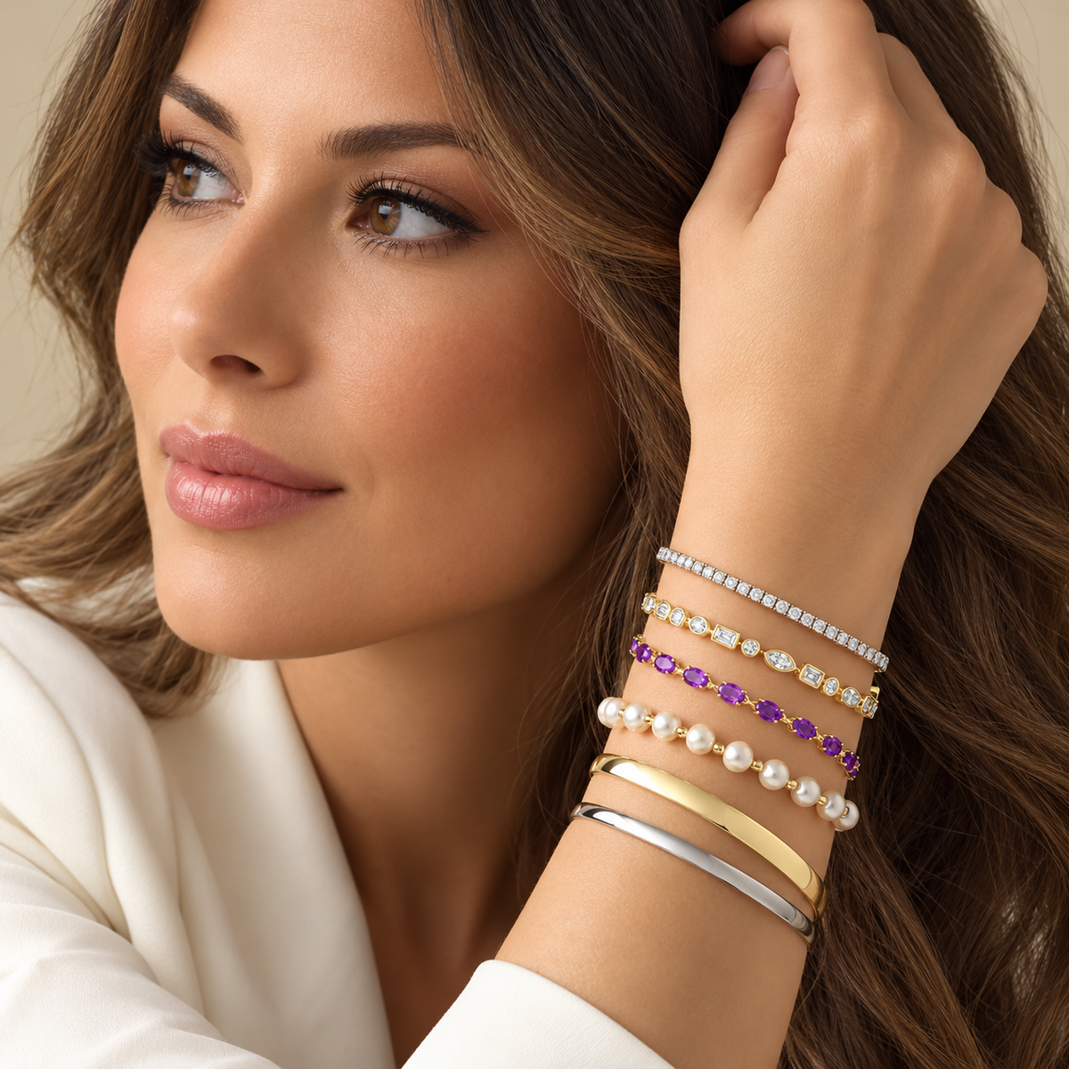 14K Dancing Diamond Bracelet