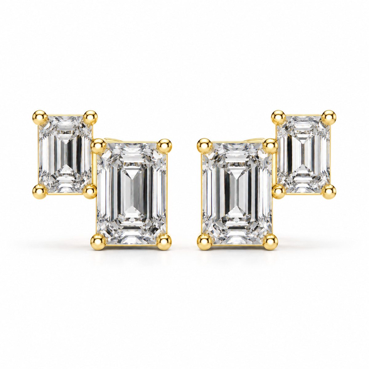 14K Celeste Diamond Stud Earrings