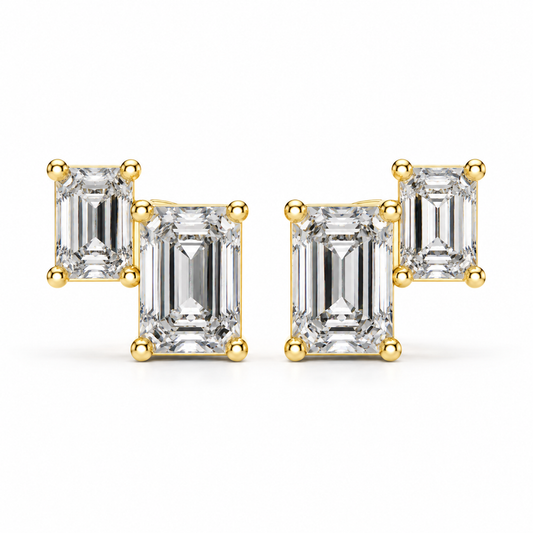 14K Celeste Diamond Stud Earrings