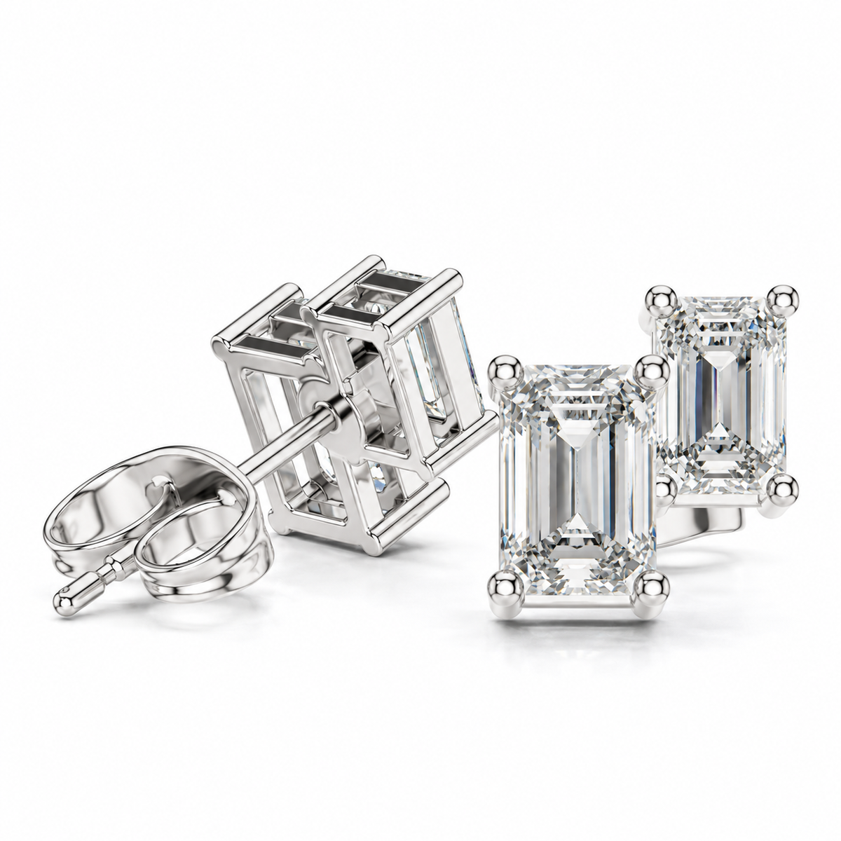 14K Celeste Diamond Stud Earrings
