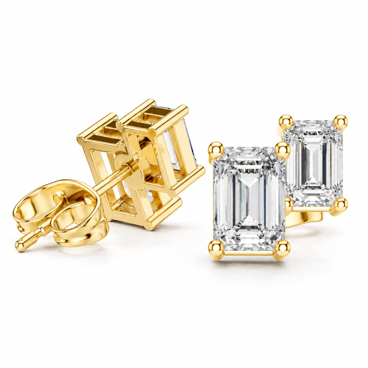 14K Celeste Diamond Stud Earrings