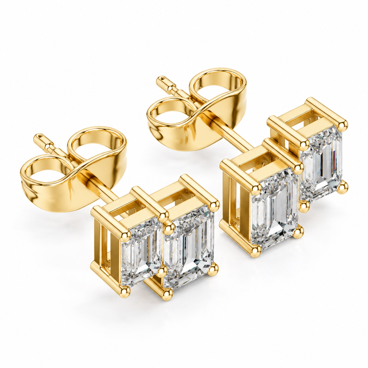 14K Celeste Diamond Stud Earrings