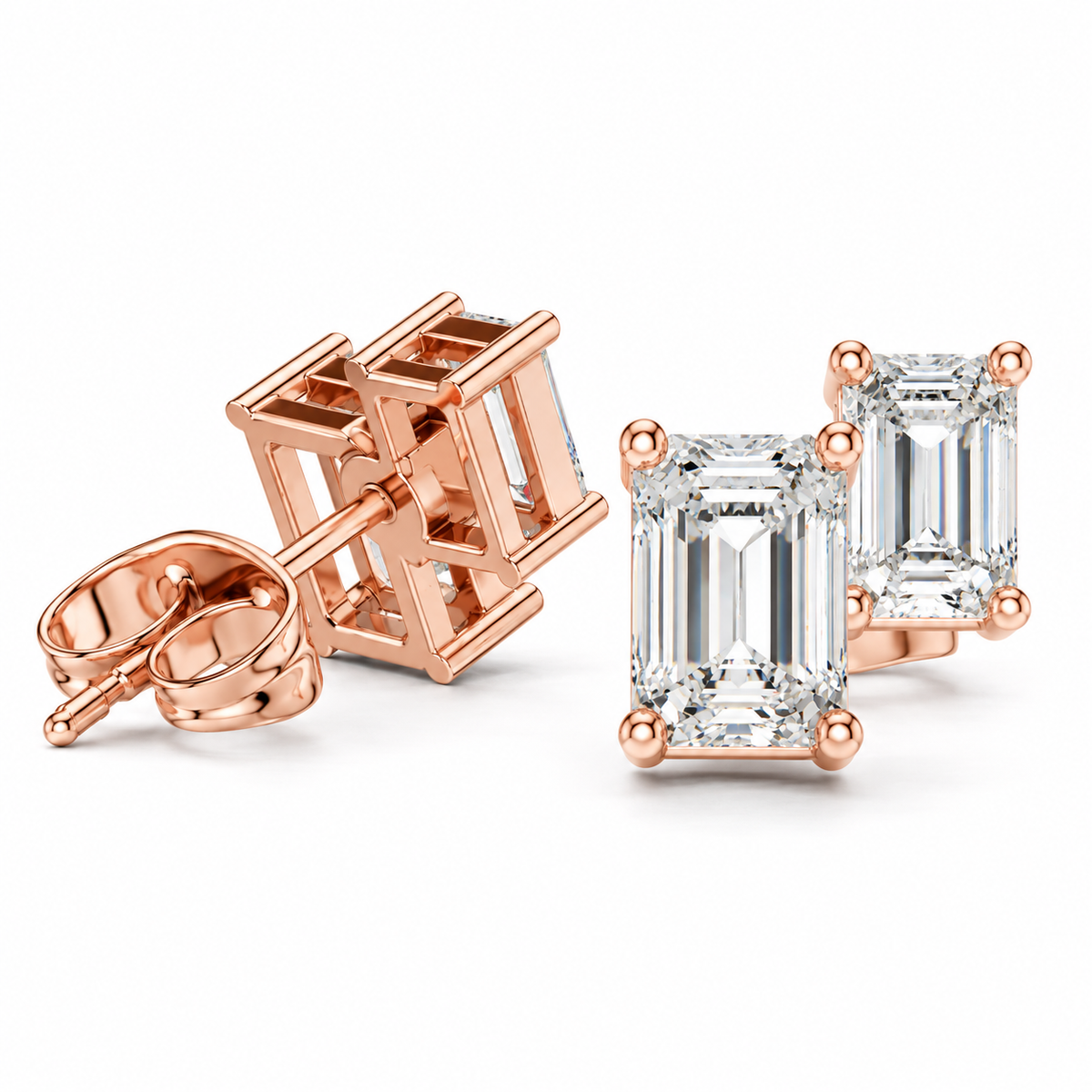 14K Celeste Diamond Stud Earrings