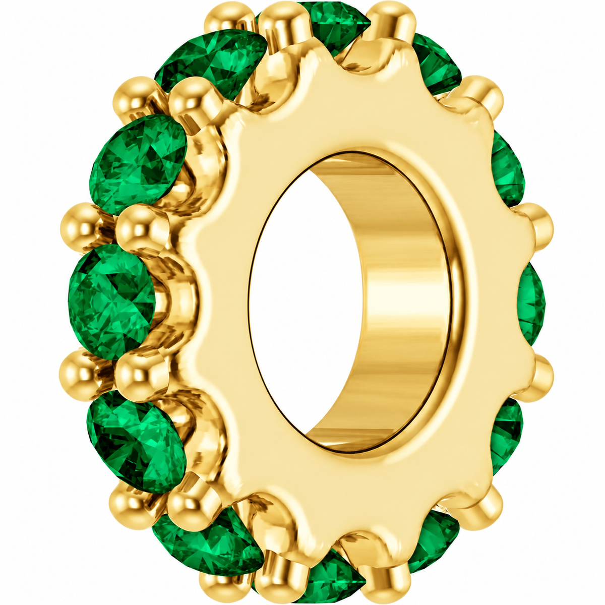 14K Stackable Birthstone Spacer Charm