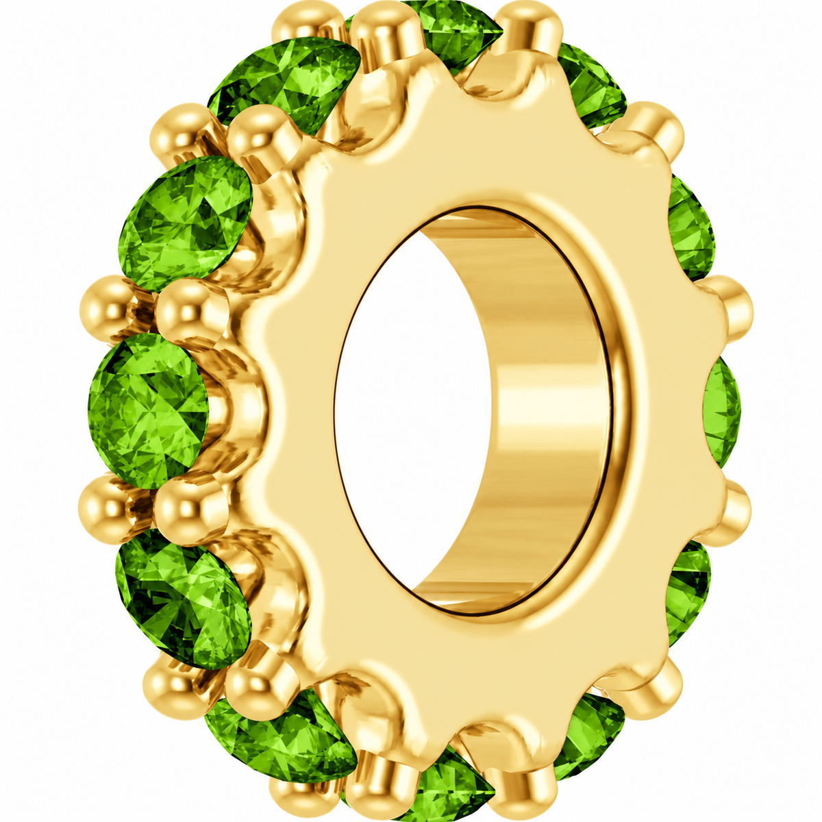 14K Stackable Birthstone Spacer Charm