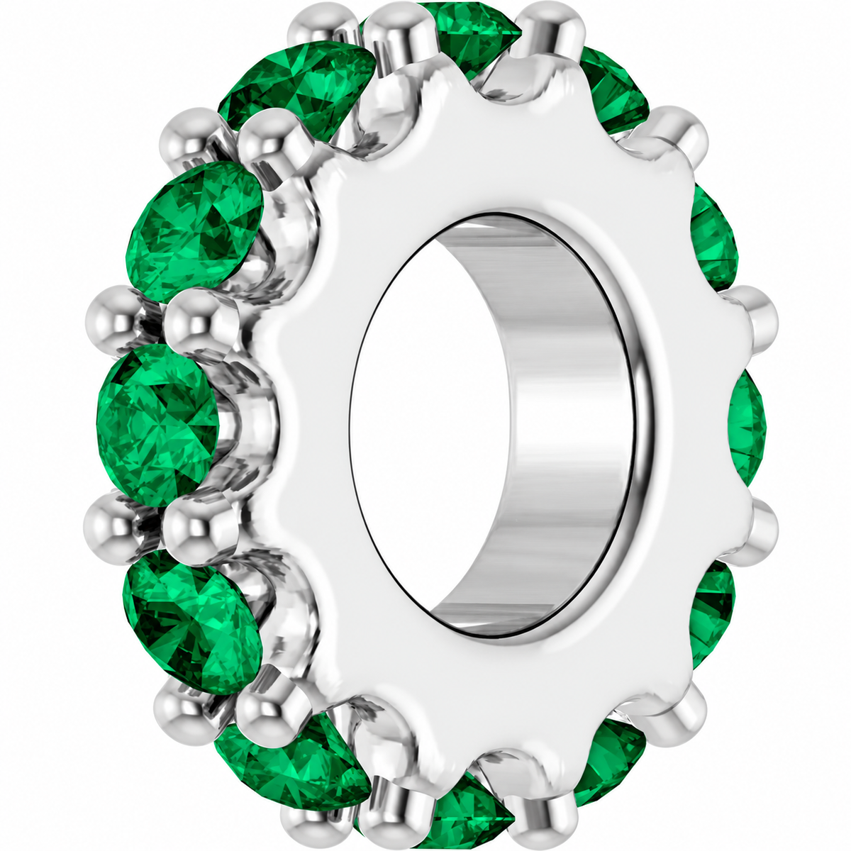 14K Stackable Birthstone Spacer Charm