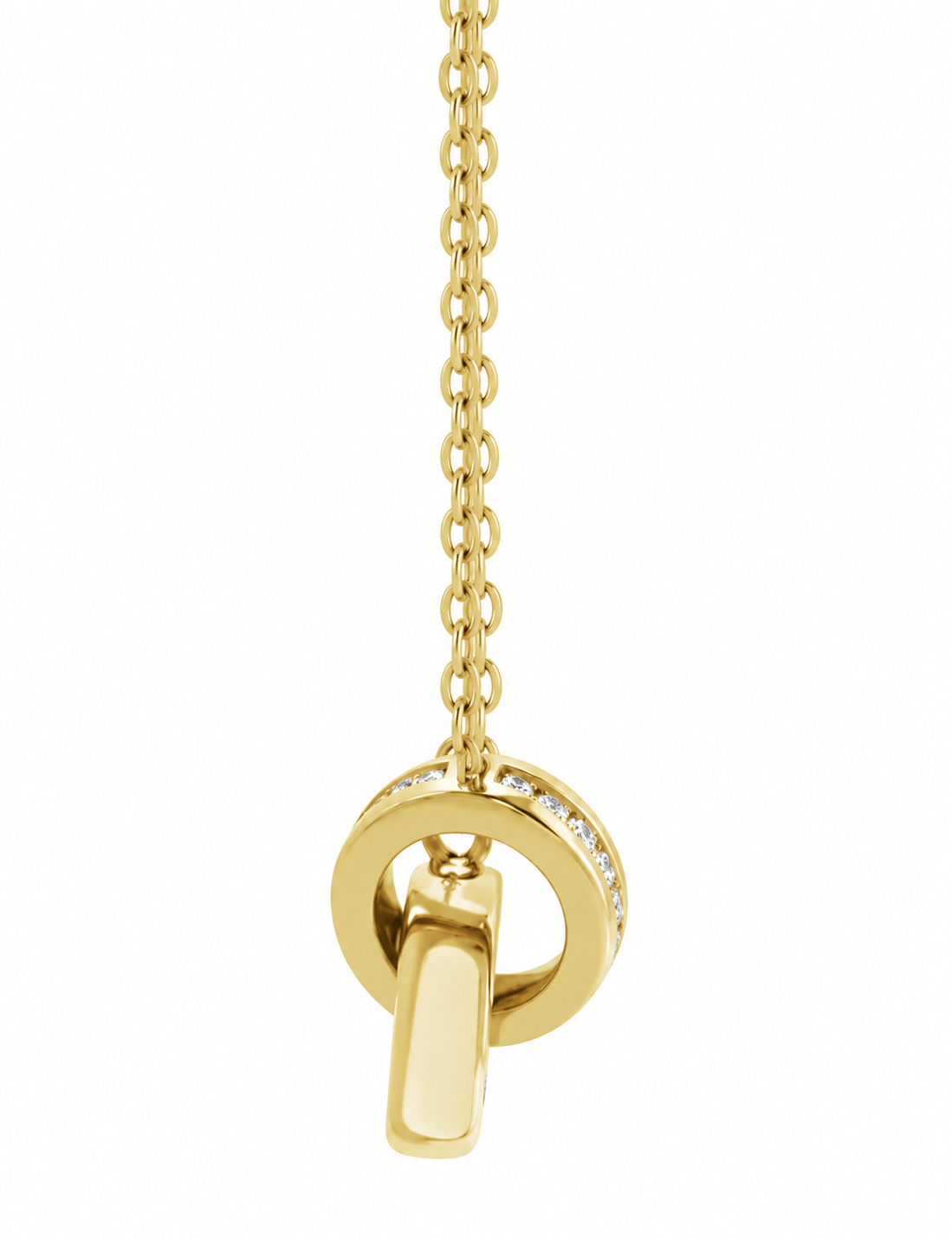 14K Diamond Entwined Necklace