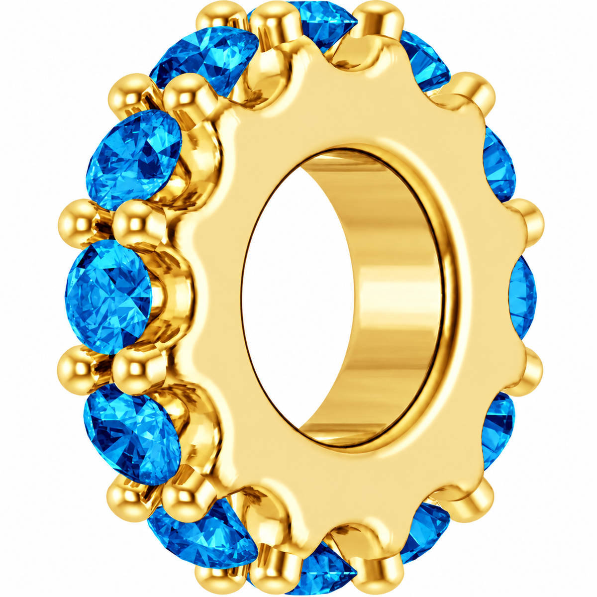 14K Stackable Birthstone Spacer Charm