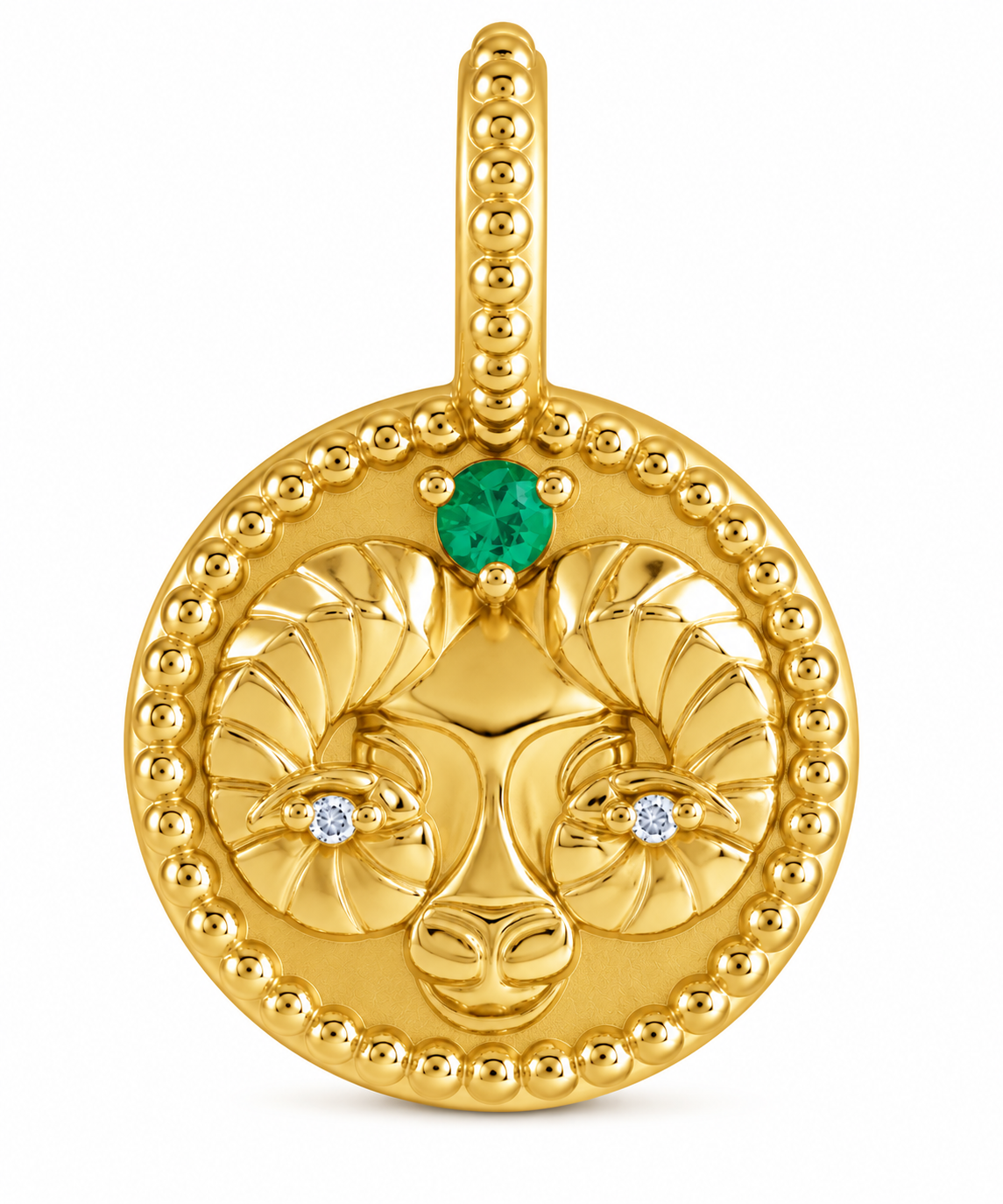 14K Zodiac Charm Pendant Necklace