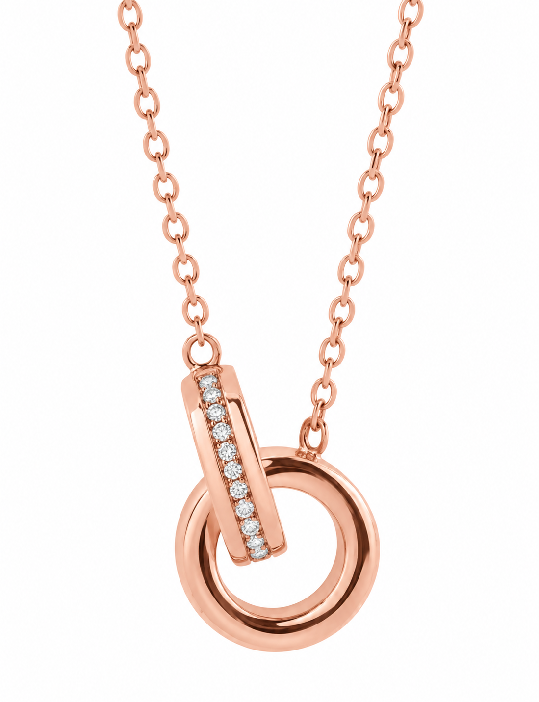 14K Diamond Entwined Necklace