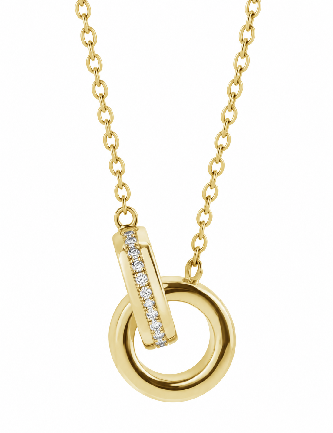 14K Diamond Entwined Necklace
