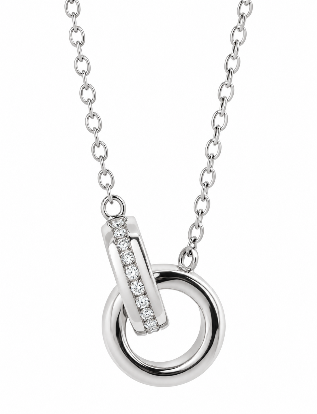 14K Diamond Entwined Necklace