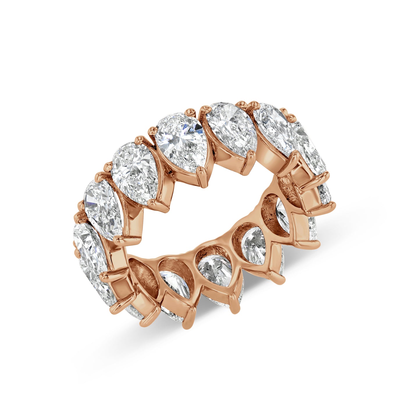 14K Pear Eternity Ring