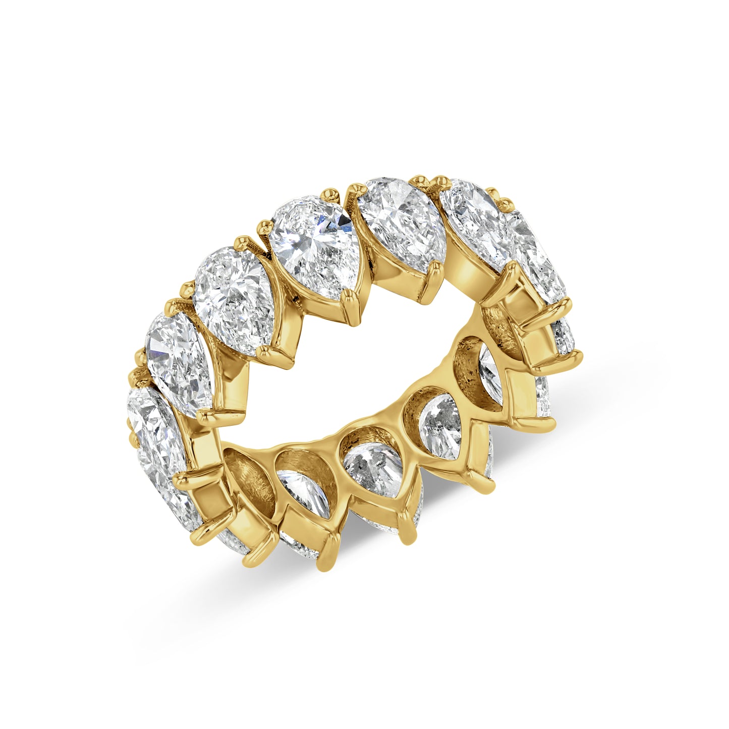 14K Pear Eternity Ring