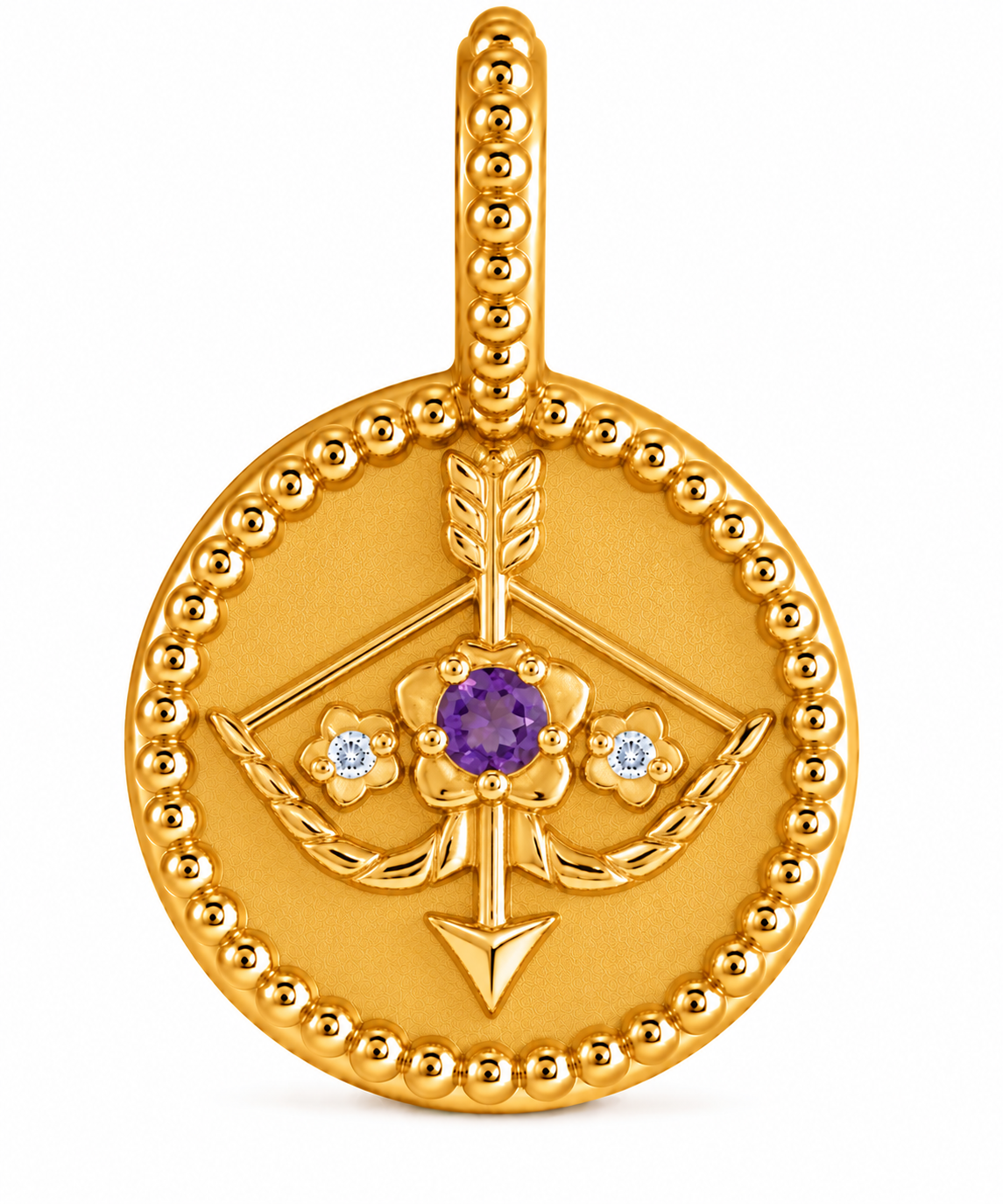 14K Zodiac Charm Pendant Necklace