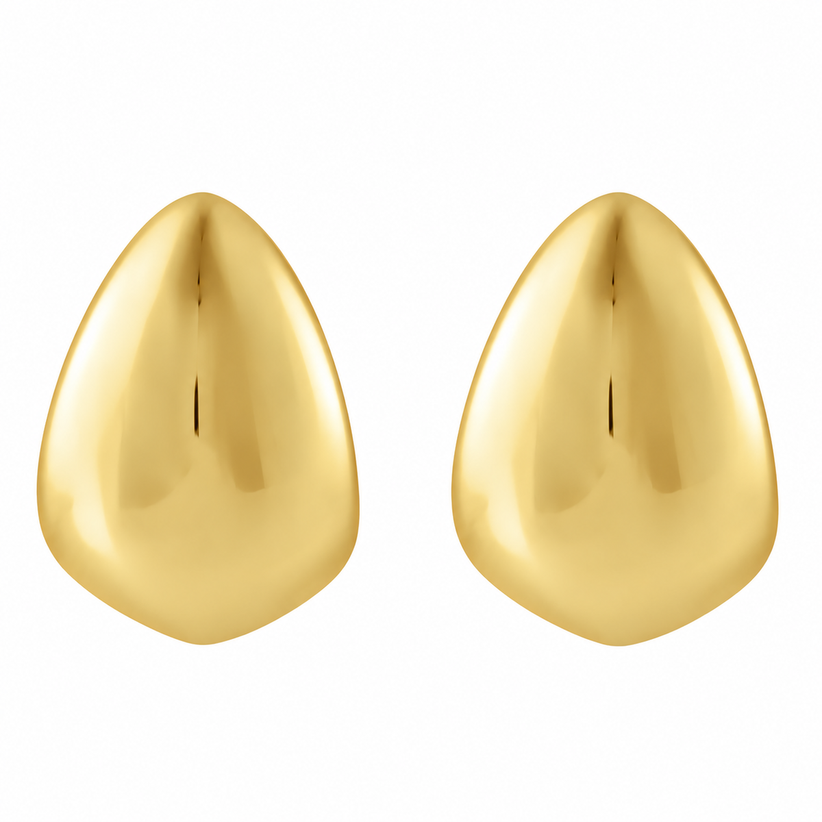 14k Yellow Gold Teardrop Earrings