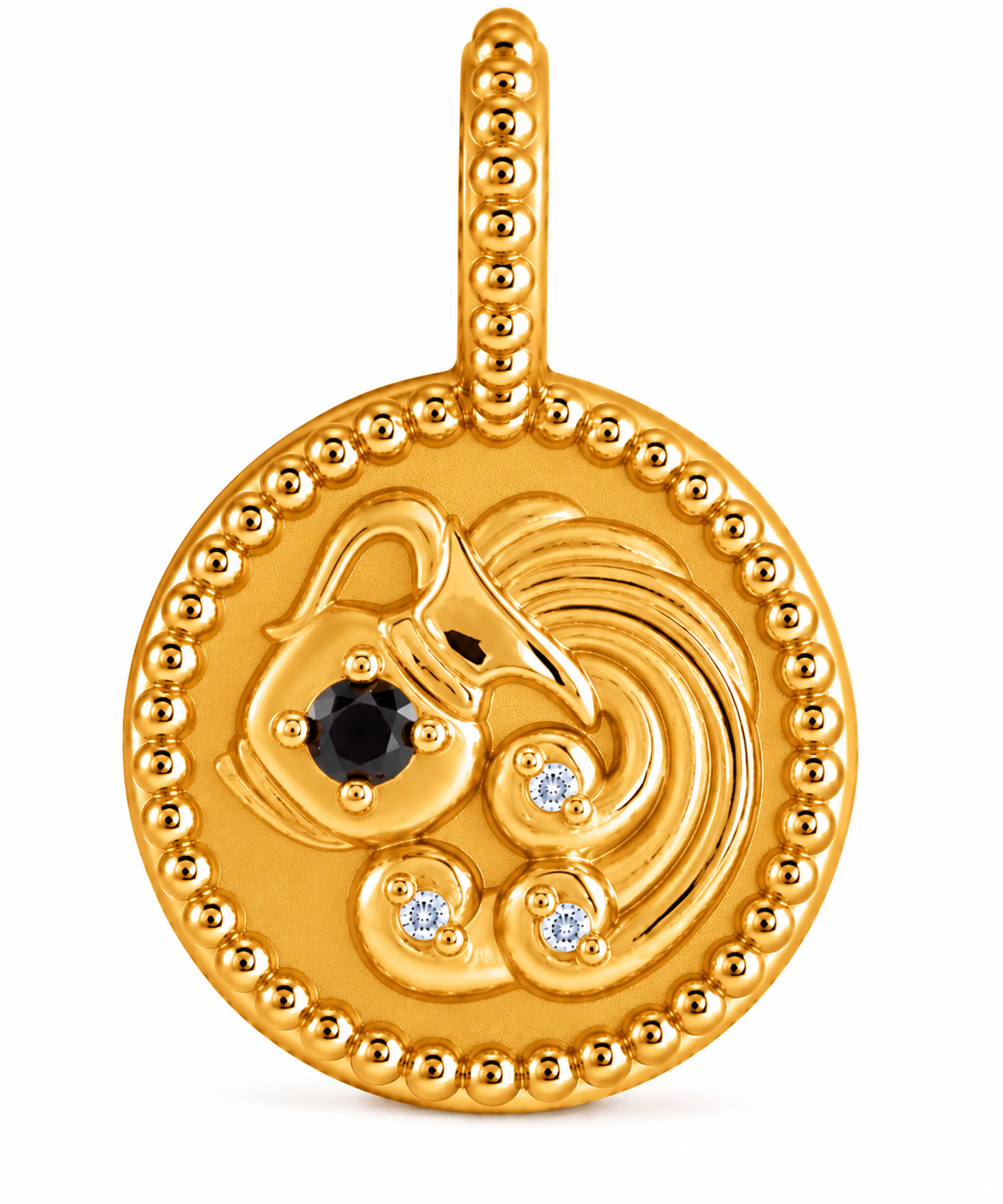 14K Zodiac Charm Pendant Necklace