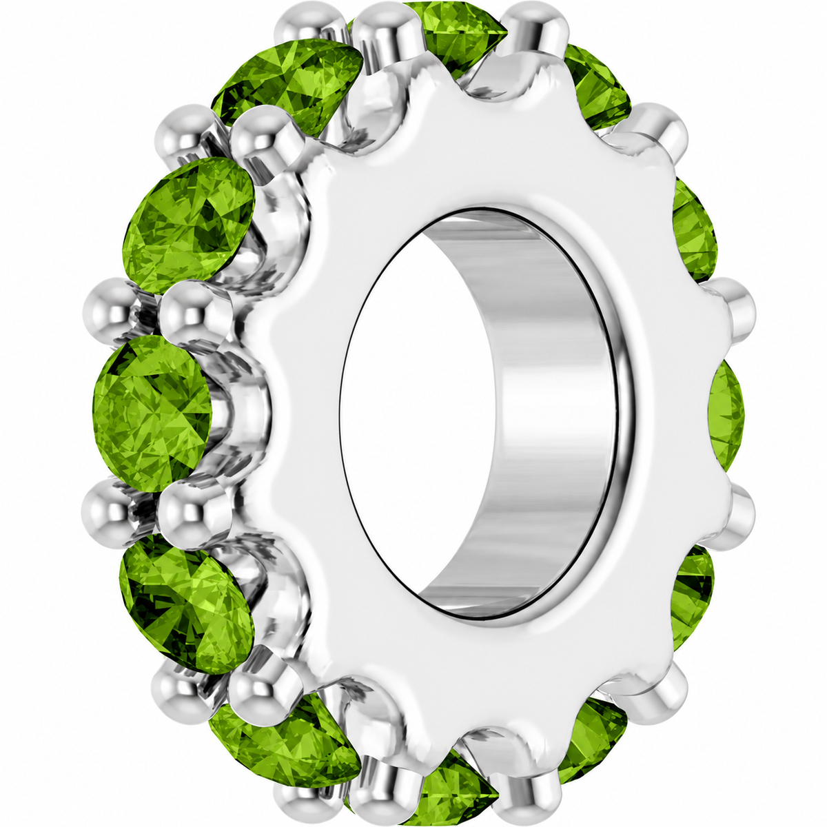 14K Stackable Birthstone Spacer Charm