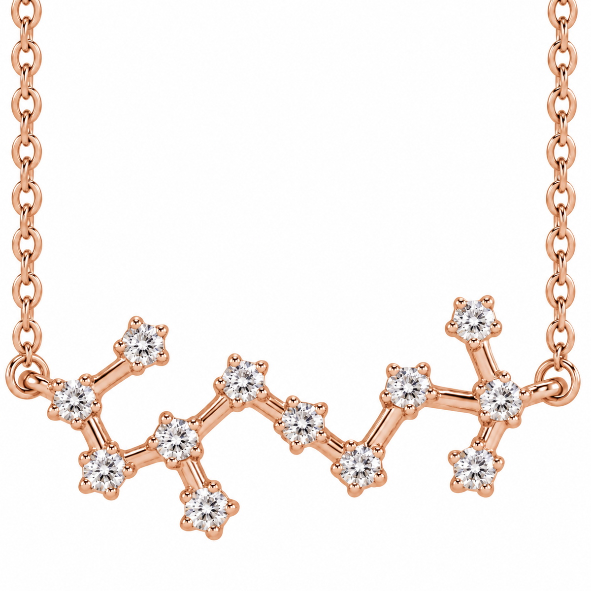 14K Diamond Constellation Necklace
