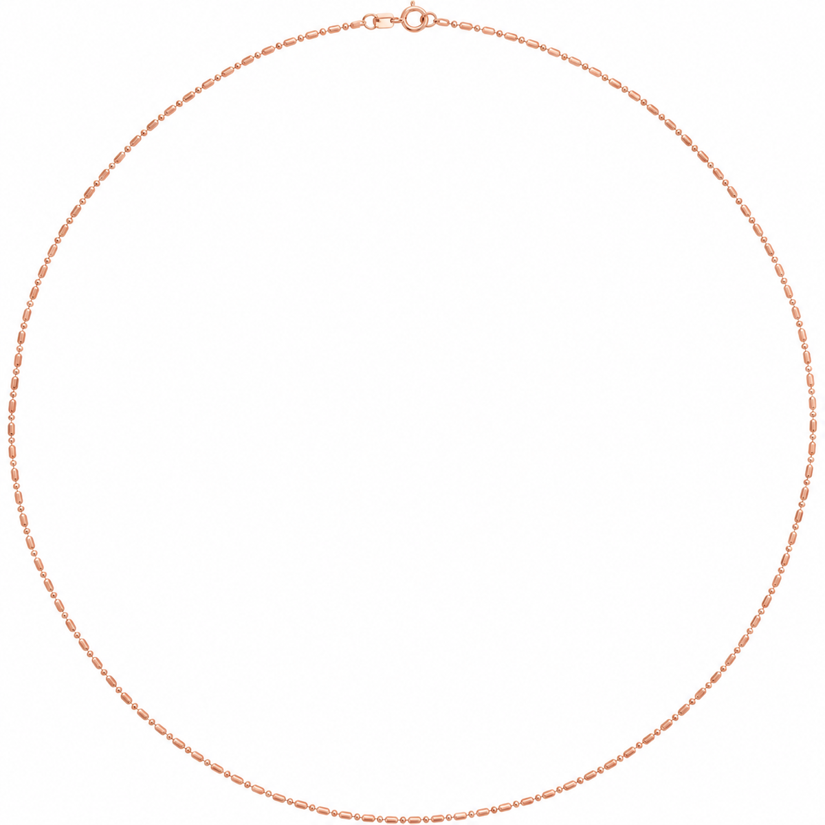 14K Diamond Cut Bead  Chain Bracelet