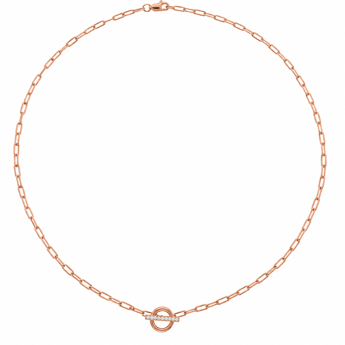 14K Toggle Diamond Necklace