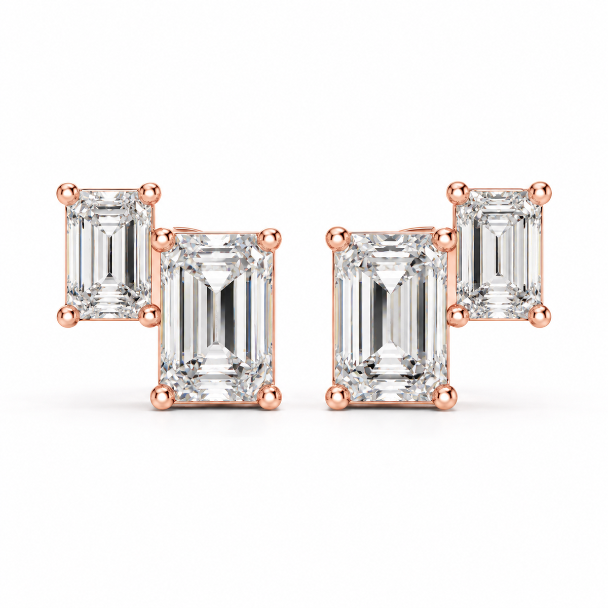 14K Celeste Diamond Stud Earrings