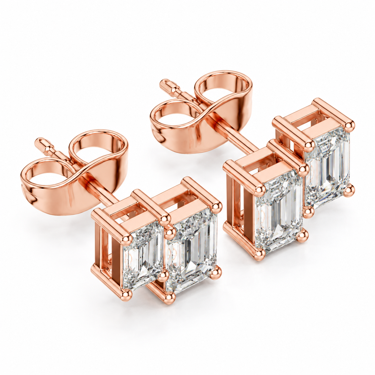 14K Celeste Diamond Stud Earrings