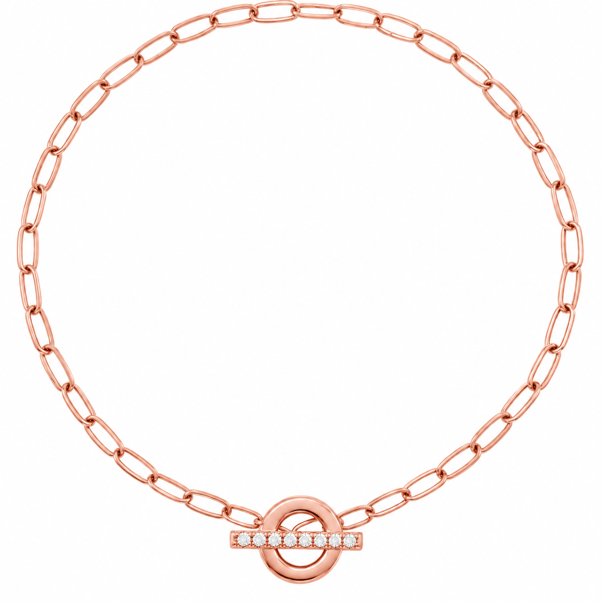 14K Toggle Diamond Bracelet