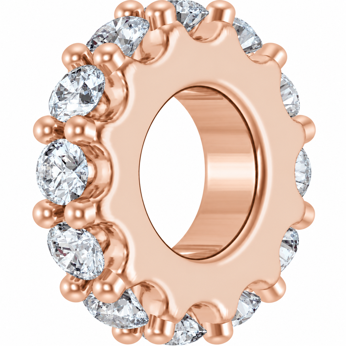 14K Stackable Birthstone Spacer Charm