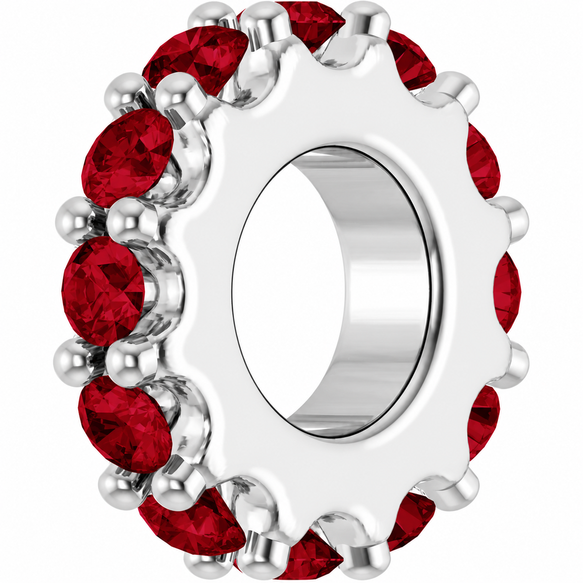 14K Stackable Birthstone Spacer Charm