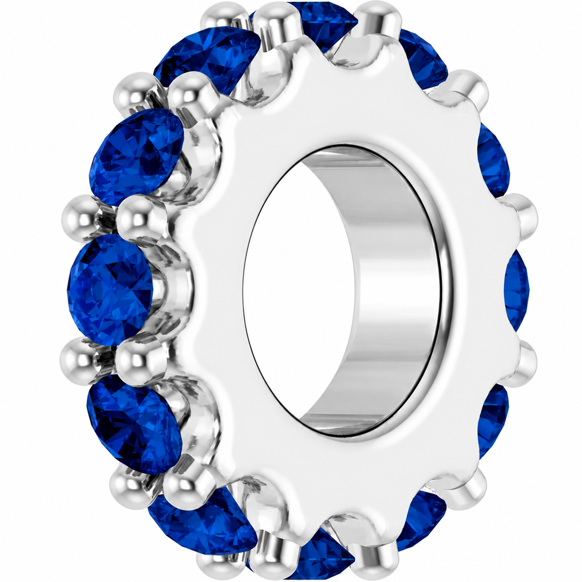 14K Stackable Birthstone Spacer Charm