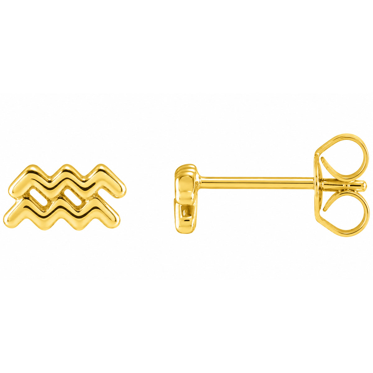 14K Your Zodiac Sign Stud Earrings